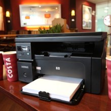HP惠普M1136黑白激光打印机复印件扫描仪一体机小型家用三合一证件办公室办公商务商用多功能A4 优132A